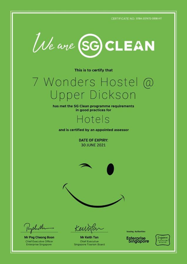 7 Wonders Hostel At Upper Dickson Singapur Exterior foto